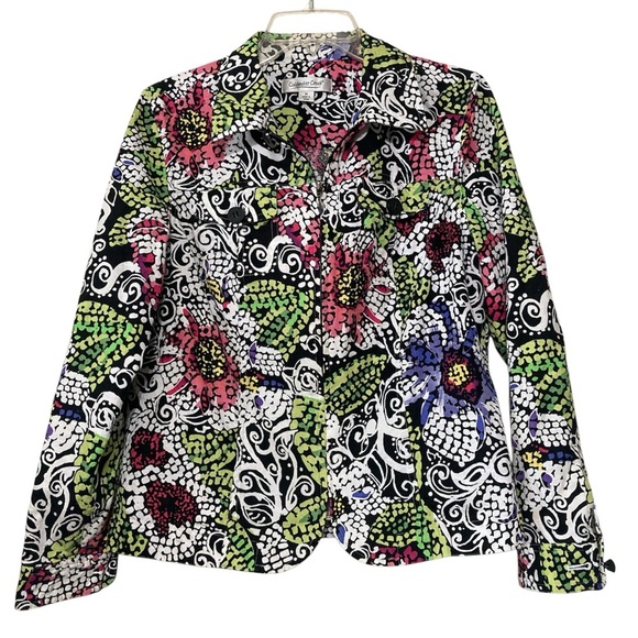 Coldwater Creek Multicolor Floral Jacket - Picture 1 of 9